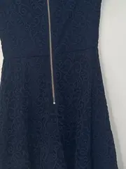 Vorschaubild 5 von Damen Festliches Kleid Spitze Kurzarm Blau Gr. 36/S Elegant