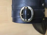 Vorschaubild 3 von Damen Clogs Slipper Leder Schwarz Gr. 38