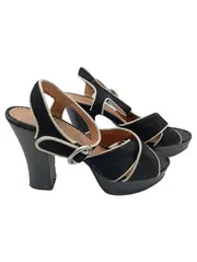 Vorschaubild 1 von Damen Plateausandalen Gr. 39 Schwarz Elegant