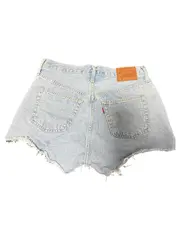 Vorschaubild 3 von PREMIUM 501 Damen Jeans Shorts Destroyed Hellblau W31/L Gr. 40