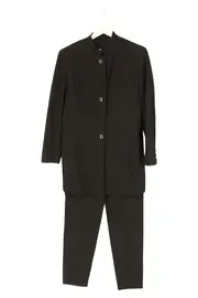 Vorschaubild 1 von Damen Hosenanzug Gr. 38/M Schwarz Gestreift Business Elegant