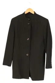 Vorschaubild 2 von Damen Hosenanzug Gr. 38/M Schwarz Gestreift Business Elegant