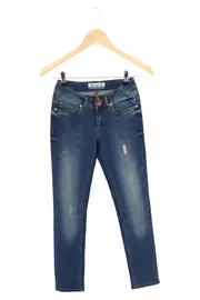 Vorschaubild 1 von Destroyed Jeans Damen Blau Gr. W26 Casual Modern Denim Hose