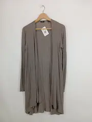 Vorschaubild 2 von Damen Strickjacke Gr. 38/M Beige Casual Langarm