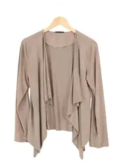 Vorschaubild 1 von Damen Leichte Jacke Gr. 36/S Beige Casual Elegant Faux Suede
