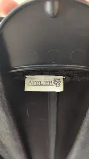 Vorschaubild 2 von Atelier GS Damen Lederjacke Schwarz Gr. 38/M Modern Asymmetrisch