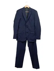 Vorschaubild 1 von Herren Anzug Sakko Hose Gr. 46/S Blau Wolle Business
