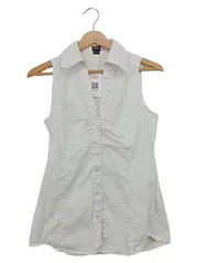 Vorschaubild 1 von Damen Bluse Gr. 32/XXS Weiß Casual Ärmellos Sommer Top