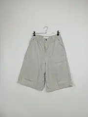 Vorschaubild 2 von Kinder Cargo Shorts gestreift Beige Gr. 164 Baumwolle Freizeit