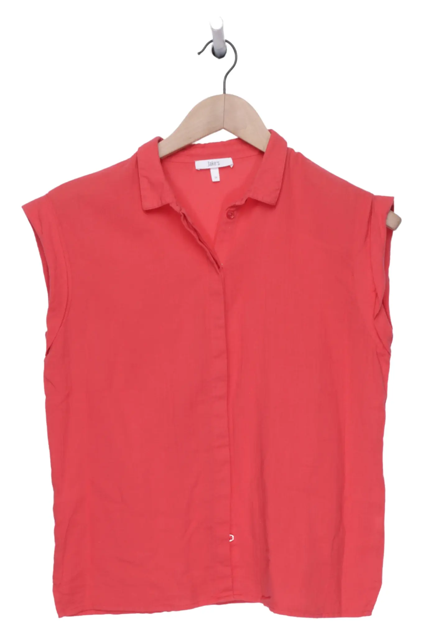 JAKE*S Jakes Bluse Damen Rot Gr. 36/S Elegant Klassisch Ärmellos Business