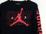 Vorschaubild 2 von Jordan Kinder Langarmshirt Michael Jordan Flügel Logo Print Schwarz 164