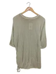 Vorschaubild 2 von Damen T-Shirt Beige Gr. 36;S Casual mit Schriftzug