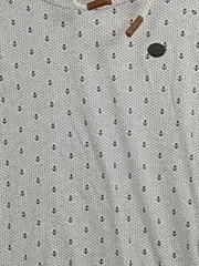 Vorschaubild 4 von Herren Kapuzenpullover Hoodie Beige Anker Muster Gr. 52/XL