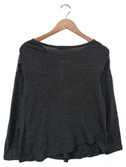 Vorschaubild 2 von Damen Langarmshirt Grau 36/S Pailletten Streetwear Elegant