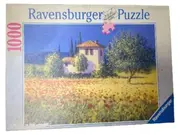 Vorschaubild 1 von Puzzle 1000 Teile Toskana Landschaft Mohnfeld Haus Italien