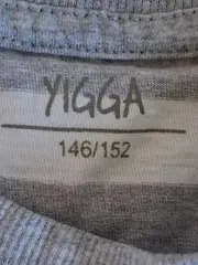 Vorschaubild 4 von Langarmshirt Kinder Gr. 146/152 Grau Weiß Gestreift Baumwolle