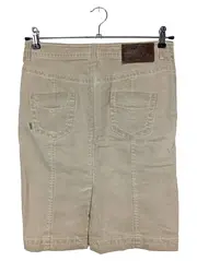 Vorschaubild 2 von Bleistiftrock Damen Gr. 40/L Beige Klassisch Elegant Baumwolle