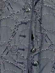 Vorschaubild 3 von Damen Blazer Gr. 38 Blau Elegant Grafisch 3/4-Arm