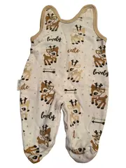 Vorschaubild 2 von Baby Body Strampler Reh Mädchen Gr. 56 Beige
