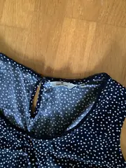 Vorschaubild 3 von Damen Bluse Shirt Punkte Gr. 42/XL Schwarz Casual