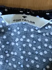 Vorschaubild 4 von Damen Bluse Shirt Punkte Gr. 42/XL Schwarz Casual