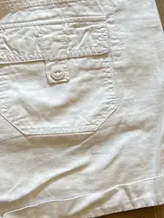 Vorschaubild 4 von Damen Shorts Gr. 36 Casual Weiß Baumwolle