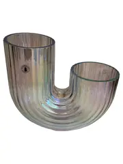 Vorschaubild 1 von Glasvase Bordskiva Modern Transparent Glas U-Form Zylinder Deko