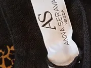 Vorschaubild 4 von Damen Freizeitkleid Gr. 40 L Schwarz Leinen Casual Schleifen