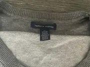 Vorschaubild 4 von Damen Longpullover Strickkleid Grau Gestreift Gr. XS