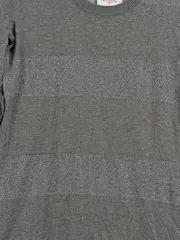 Vorschaubild 3 von Damen Longpullover Strickkleid Grau Gestreift Gr. XS