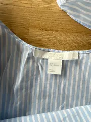 Vorschaubild 2 von Damen Tank Top Ärmellos Gestreift Blau Weiß Baumwolle Casual Basic Gr. 34