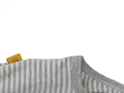Vorschaubild 5 von Baby Body Langarm Grau Gestreift mit Teddy-Motiv Gr. 80