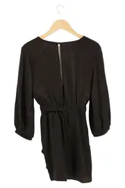 Vorschaubild 2 von Damen Jumpsuit Schwarz Gr. 34/XS Elegant Vintage Overall Kurz