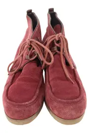 Vorschaubild 2 von FLIP FLOP Stiefelette Damen Gr. 40 Rot Wildleder Vintage Schnürung