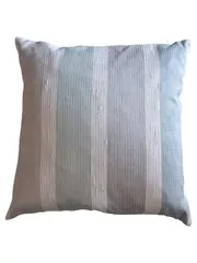 Vorschaubild 1 von W. F. Gözze Dekokissen 40x40 cm Gestreift Grau Beige Weiß Polyester Modern