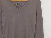 Vorschaubild 4 von Damen Pullover Gr. 36/S Braun V-Ausschnitt Casual