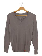 Vorschaubild 1 von Damen Pullover Gr. 36/S Braun V-Ausschnitt Casual