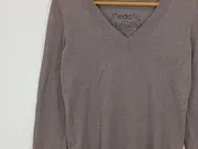 Vorschaubild 2 von Damen Pullover Gr. 36/S Braun V-Ausschnitt Casual