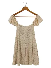 Vorschaubild 2 von Damen Freizeitkleid Gr. 36/S Beige Bohemian Minikleid