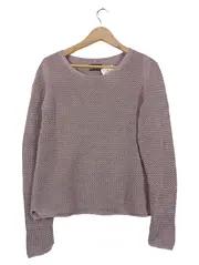 Vorschaubild 1 von Strickpullover Damen Gr. 38/M Lila Baumwolle Casual