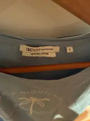 Vorschaubild 4 von Damen T-Shirt Palmenmotiv Blau Gr. 36/S Casual