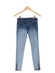 Vorschaubild 1 von Damen Jeans Skinny Fit W24/32/XXS Blau Super Skinny Low Waist Reißverschluss