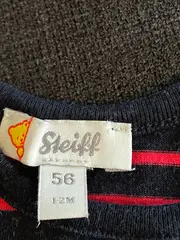 Vorschaubild 5 von Kinder Langarmshirt Gr. 56 gestreift Wolle Bär Mehrfarbig