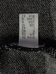 Vorschaubild 4 von LE COMTE Damen Strickjacke 36/S Schwarz Grau Gestreift Elegant Casual