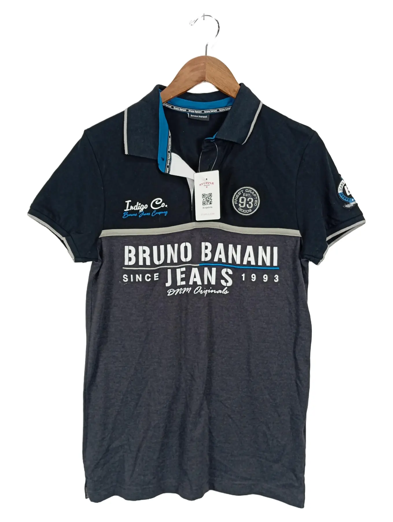 BRUNO BANANI Herren Poloshirt Gr. 38 Mehrfarbig Casual Kurzarm