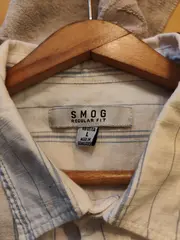 Vorschaubild 3 von Business Hemd Herren L Weiß Gestreift Baumwolle Langarm