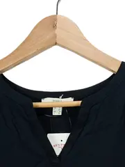 Vorschaubild 2 von Damen T-Shirt Kurzarm Schwarz Gr. 38 Viskose Casual Uni