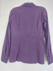 Vorschaubild 8 von Damen Hemdbluse Gr. 38 M Lila Klassisch Langarm