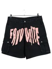 Vorschaubild 1 von Manfinity Herren Cargo Shorts Schwarz Favourite Print Gr. L Streetwear