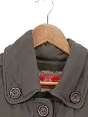 Vorschaubild 2 von Damen Leichte Jacke Oliv Gr. M Baumwolle Knopfleiste